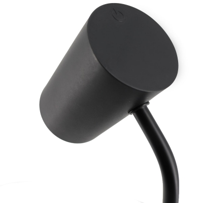 Lampa Unilux Katz LED pentru birou, design elegant si practic, cap ajustabil, cablu USB integrat, inaltime 33 cm, culoare negru